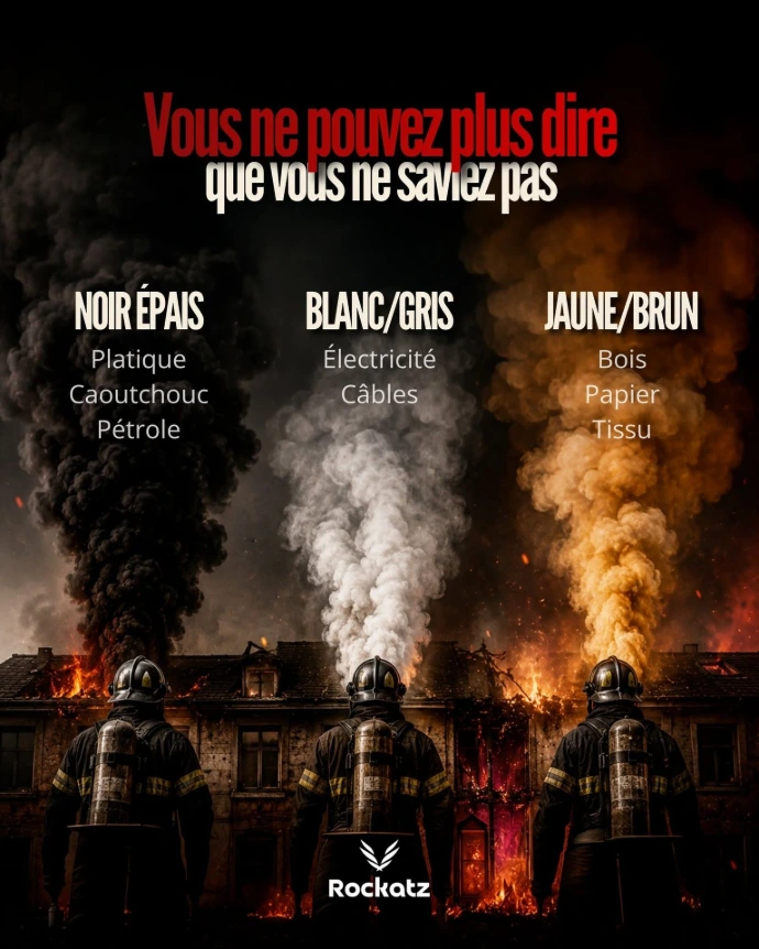 La couleur de la fumée